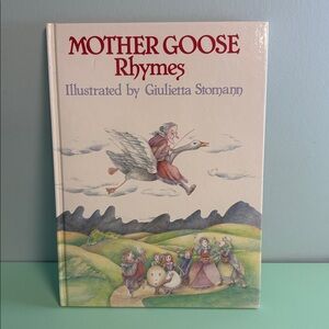 Mother Goose Rhymes Kids Book, Illustrated by Gillette Stomann, Reading Age 1-5